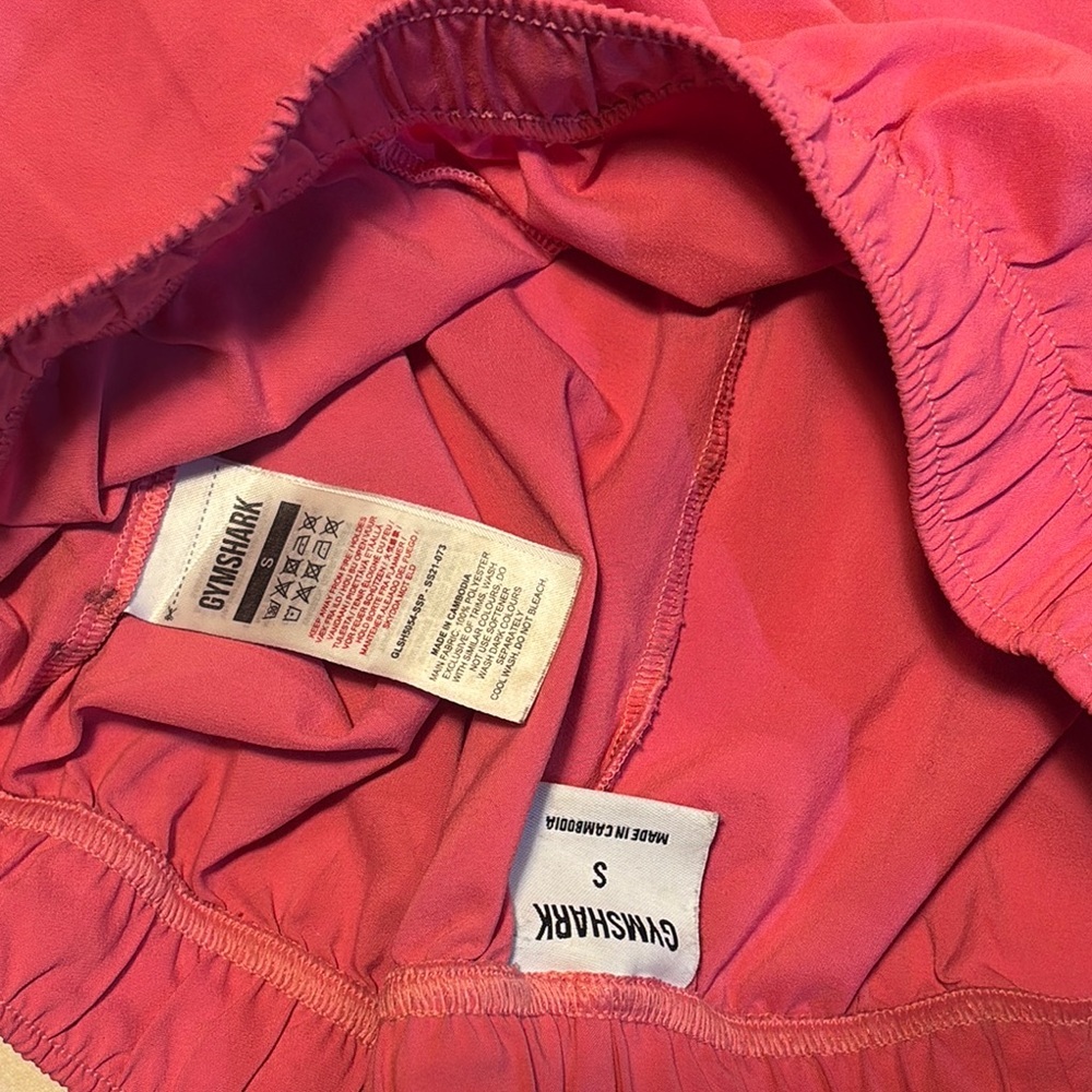 Pink GYMSHARK Athletic Shorts with Logo - Picture 4 of 5